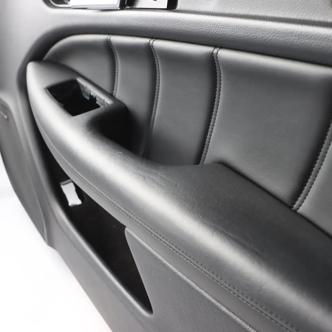 Mercedes C204 Front Right O/S Door Card Trim Panel Leather Black - SKU RHD-A2047203871 - Part number A2047203871