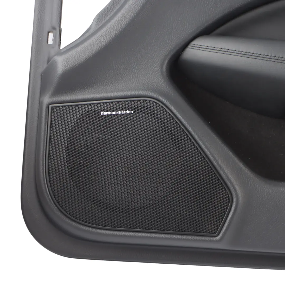 Mercedes C204 Front Right O/S Door Card Trim Panel Leather Black - SKU RHD-A2047203871 - Part number A2047203871