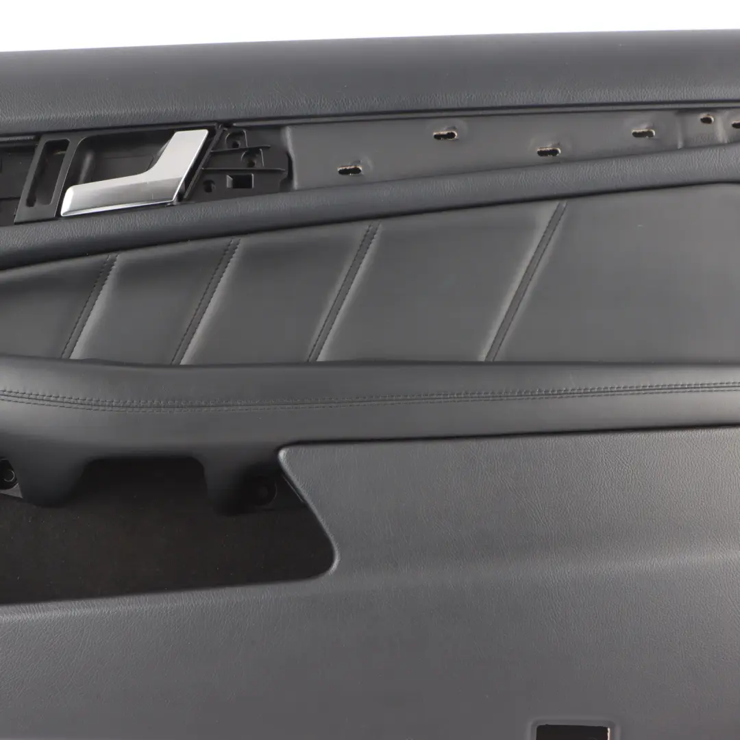 Mercedes C204 Front Right O/S Door Card Trim Panel Leather Black - SKU RHD-A2047203871 - Part number A2047203871