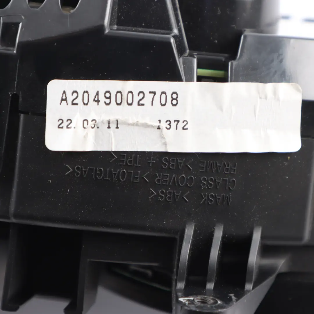 Mercedes W204 Diesel Instrument Cluster Speedo Clocks Manual - SKU RHD-A2049002708 - Part number A2049002708