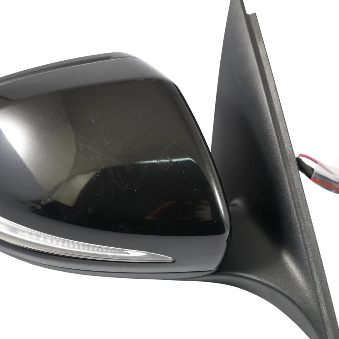  Wing Mirror Mercedes W205 Outside Door Right O/S Obsidian Black - 197 - SKU RHD-A2058101202-OB - Part number A2058101202