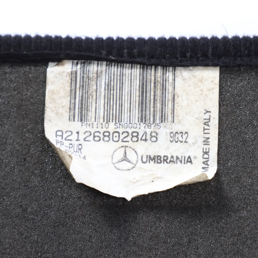 Mercedes W212 Floor Mats Set Interior Front Rear Cover Black - SKU RHD-A2126802848 - Part number A2126802848