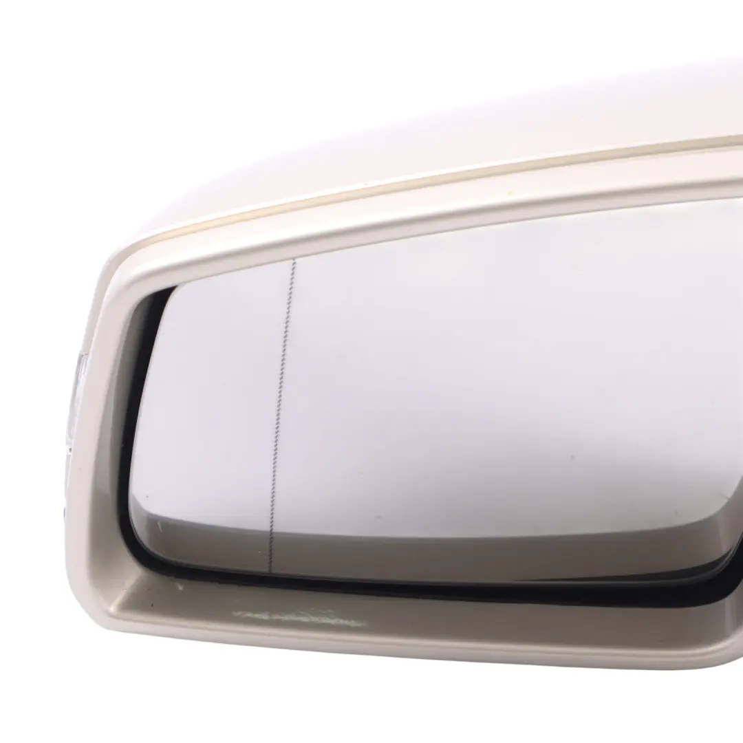 Mercedes W212 Door Wing Mirror Glass Left N/S Pearl Beige - 794 - SKU RHD-A2128100376-PBE - Part number A2128100376
