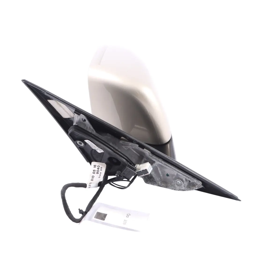 Mercedes W212 Door Wing Mirror Glass Left N/S Pearl Beige - 794 - SKU RHD-A2128100376-PBE - Part number A2128100376