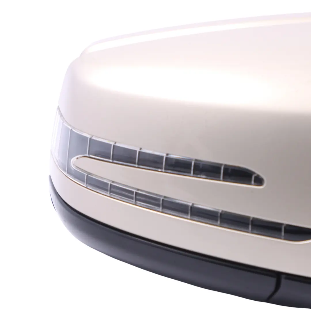 Mercedes W212 Door Wing Mirror Glass Right O/S Pearl Beige - 794 - SKU RHD-A2128100476-PBE - Part number A2128100476