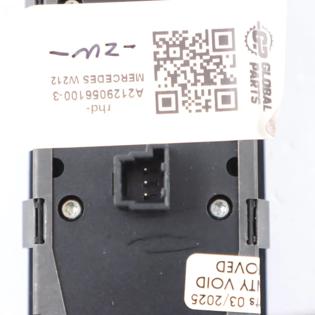 Lifter Switch Mercedes W212 Window Panel Driver's Side Auto Dip - SKU rhd-A2129056100-3 - Part number A2129056100