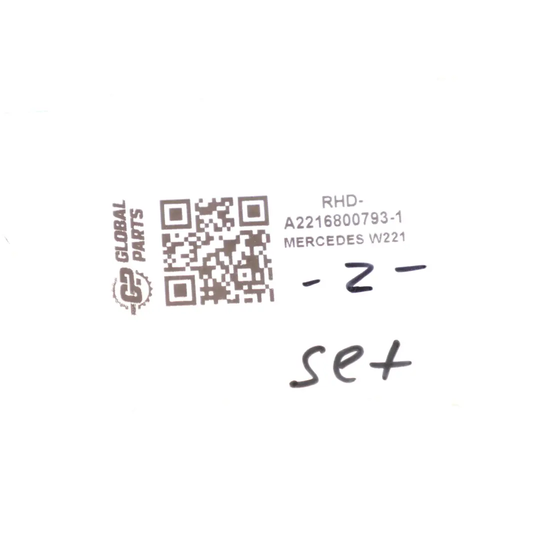 Mercedes-Benz W221 Central Dashboard Panel Cover Trim Black Set to with Part number A2216800793 Mercedes-Benz W221 Central Dashboard Panel Cover Trim Black Set - SKU RHD-A2216800793-1 - Part number A2216800793