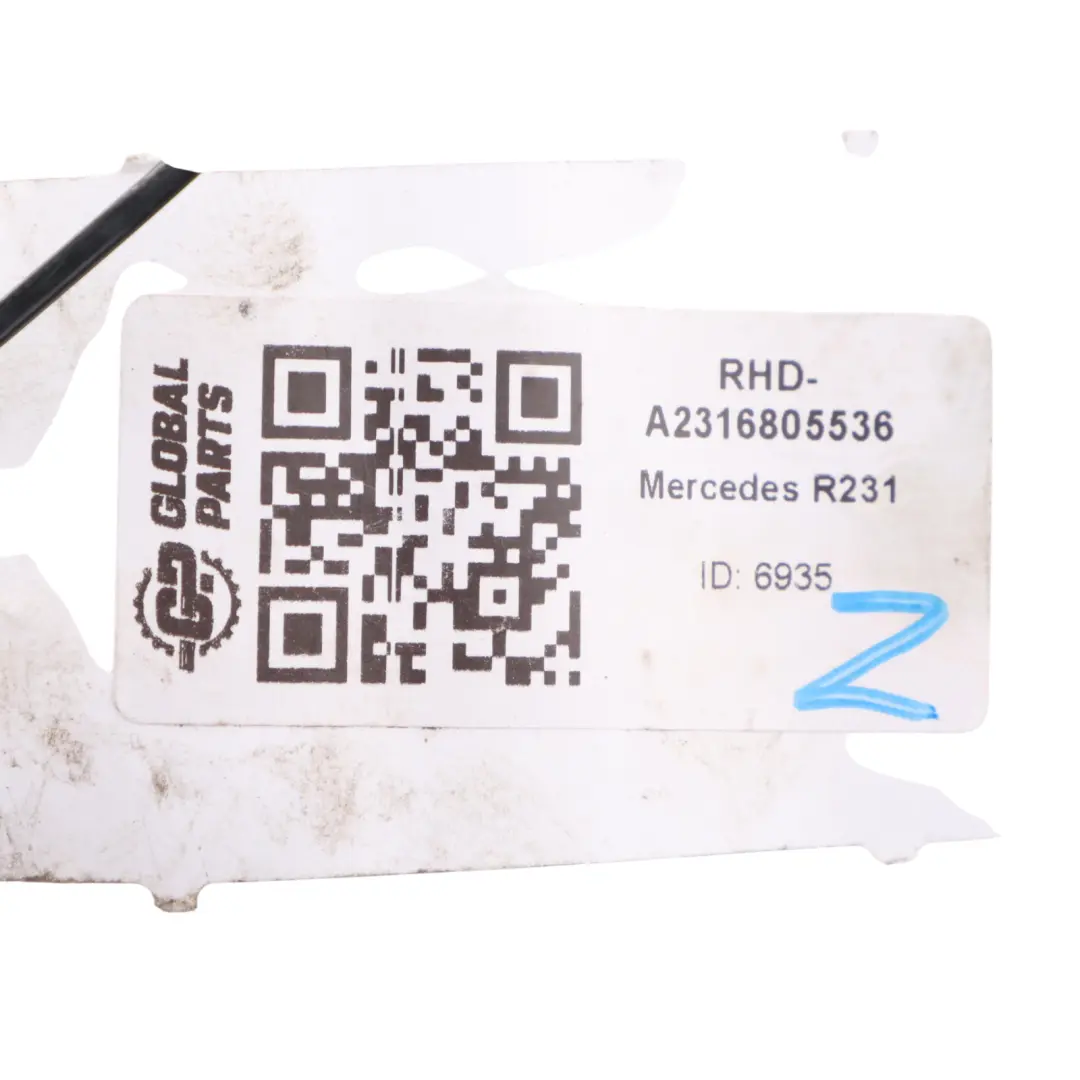 Shift Gate Cover Trim Panel to Mercedes R231 Gear with Part number A2316805536 Mercedes R231 Gear Shift Gate Cover Trim Panel - SKU RHD-A2316805536 - Part number A2316805536