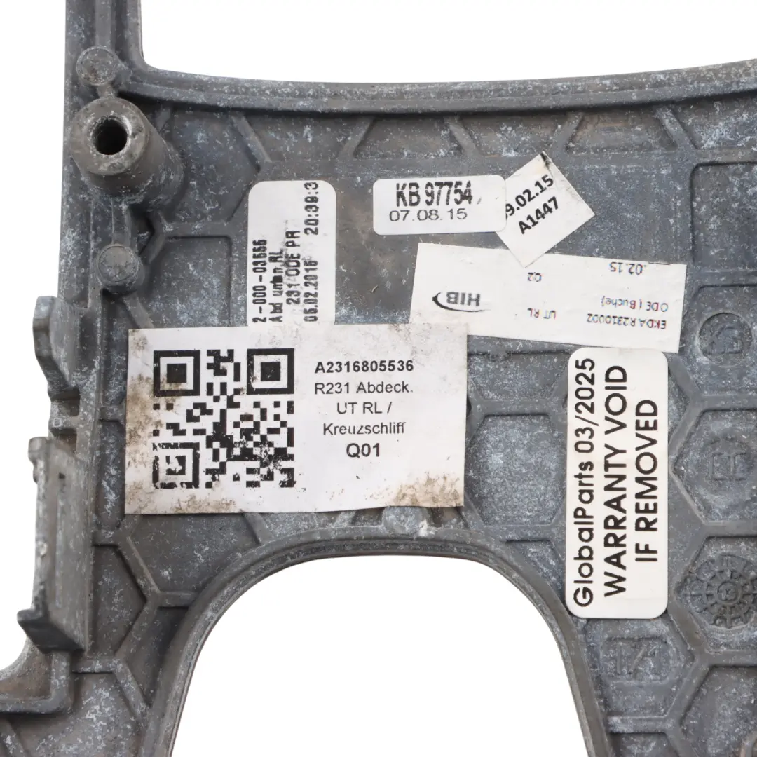 Shift Gate Cover Trim Panel to Mercedes R231 Gear with Part number A2316805536 Mercedes R231 Gear Shift Gate Cover Trim Panel - SKU RHD-A2316805536 - Part number A2316805536