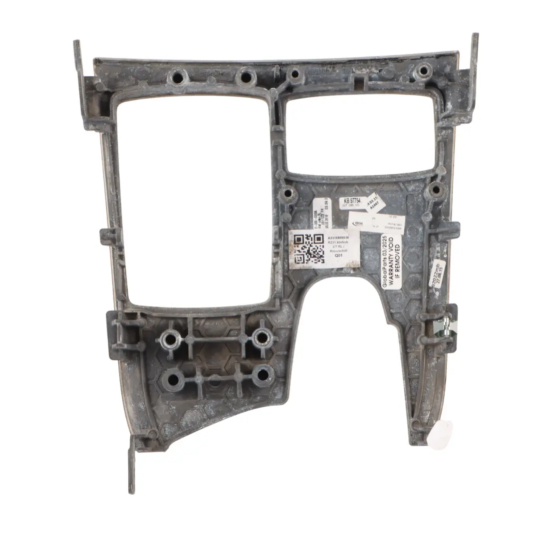 Shift Gate Cover Trim Panel to Mercedes R231 Gear with Part number A2316805536 Mercedes R231 Gear Shift Gate Cover Trim Panel - SKU RHD-A2316805536 - Part number A2316805536