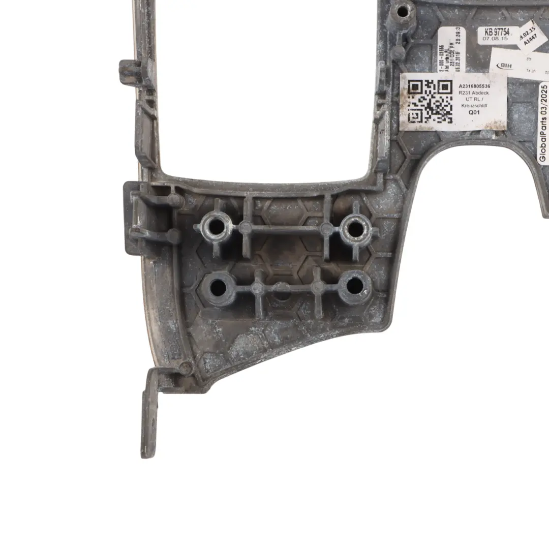 Mercedes R231 Gear Shift Gate Cover Trim Panel - SKU RHD-A2316805536 - Part number A2316805536