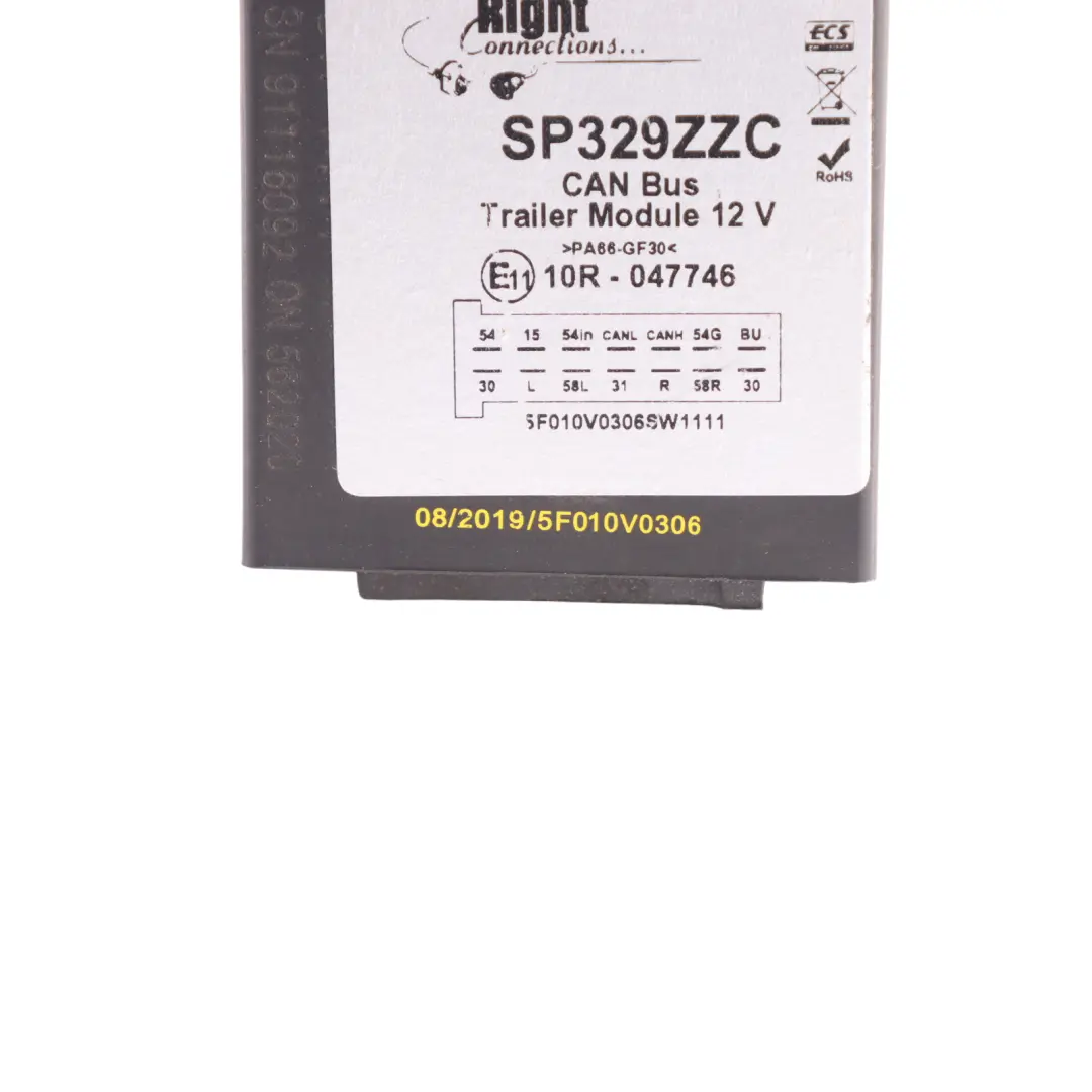 Right Connections Tow Bar Towing Hitch Module CAN Bus Control Unit to with Part number SP329ZZC Right Connections Tow Bar Towing Hitch Module CAN Bus Control Unit - SKU SP329ZZC - Part number SP329ZZC
