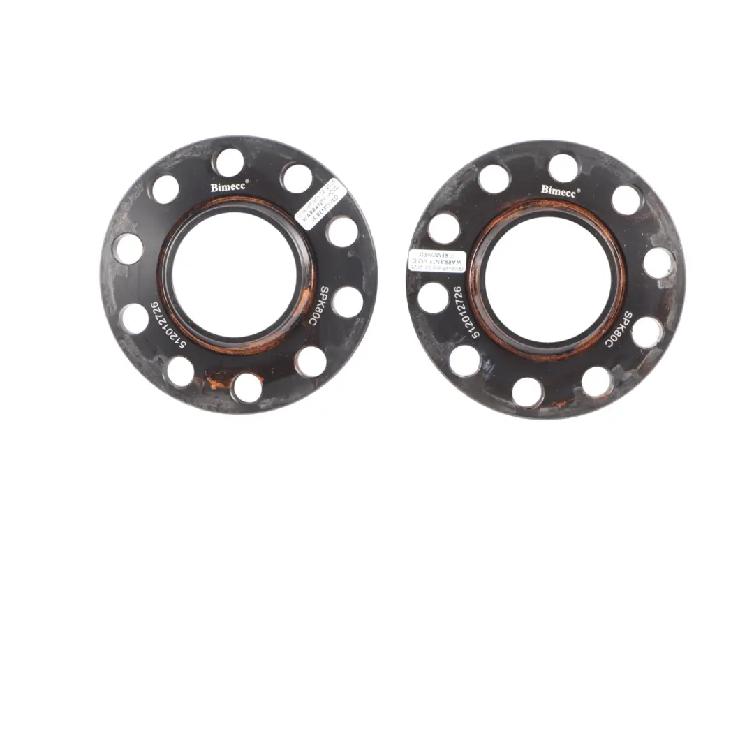 Bimecc Alloy Wheel Spacers Hubcentric Shims Set 5x120 72.6mm 10/12 mm to BMW F30 with Part number SPK80B BMW F30 Bimecc Alloy Wheel Spacers Hubcentric Shims Set 5x120 72.6mm 10/12 mm - SKU SPK80B - Part number SPK80B