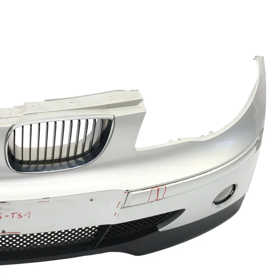 Front Bumper Complete Panel Titansilber Silber Silver Metallic - 354 to BMW E87 with Part number 0032635 BMW E87 Front Bumper Complete Panel Titansilber Silber Silver Metallic - 354 - SKU 0032635-TS1 - Part number 0032635
