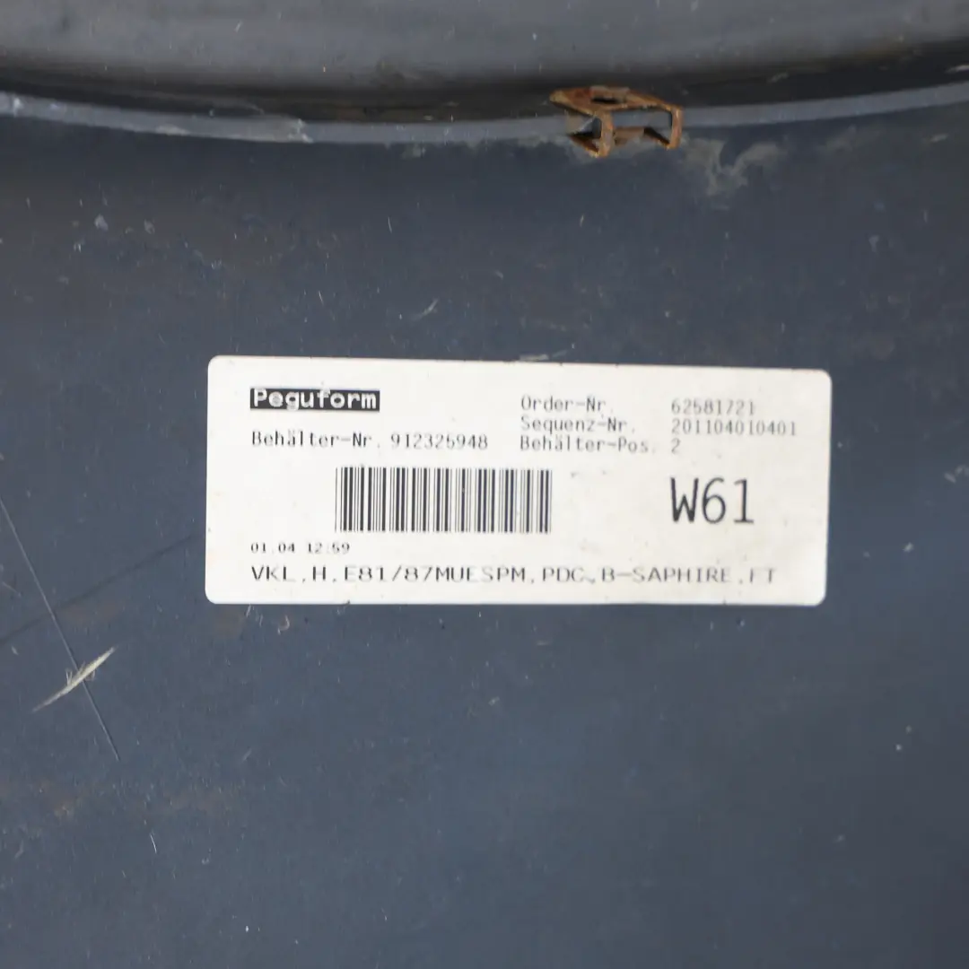 Zderzak Tylny M-Pakiet Black Sapphire Czarny Metalik - 475 do BMW E81 E87 LCI o numerze 0034802 BMW E81 E87 LCI Zderzak Tylny M-Pakiet Black Sapphire Czarny Metalik - 475 - SKU 0034802-BS - Numer Części 0034802