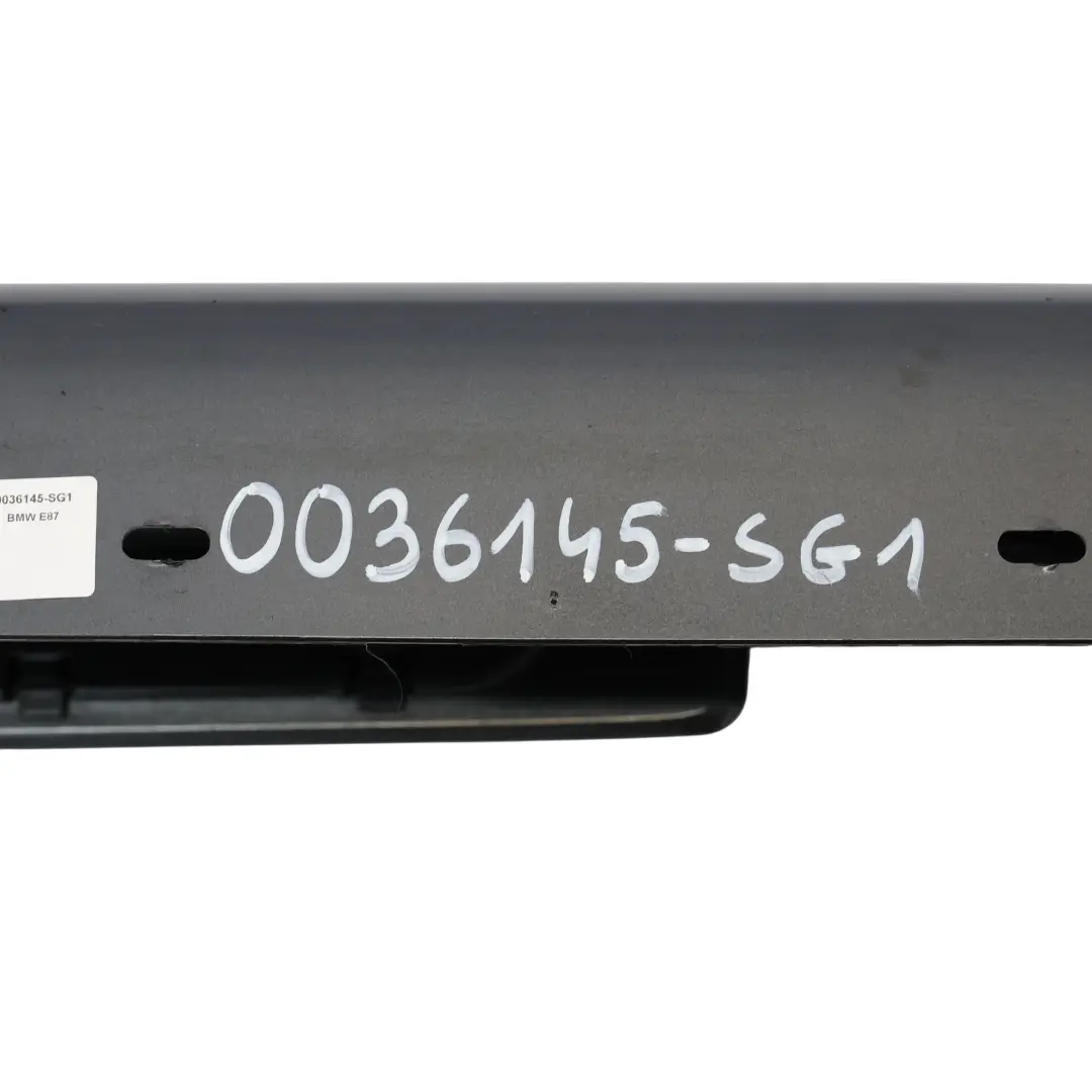 Sill Strip Side Skirt Left N/S Sparkling Graphite Metallic - A22 to BMW E87 LCI with Part number 36145 BMW E87 LCI Sill Strip Side Skirt Left N/S Sparkling Graphite Metallic - A22 - SKU 0036145-SG1 - Part number 36145