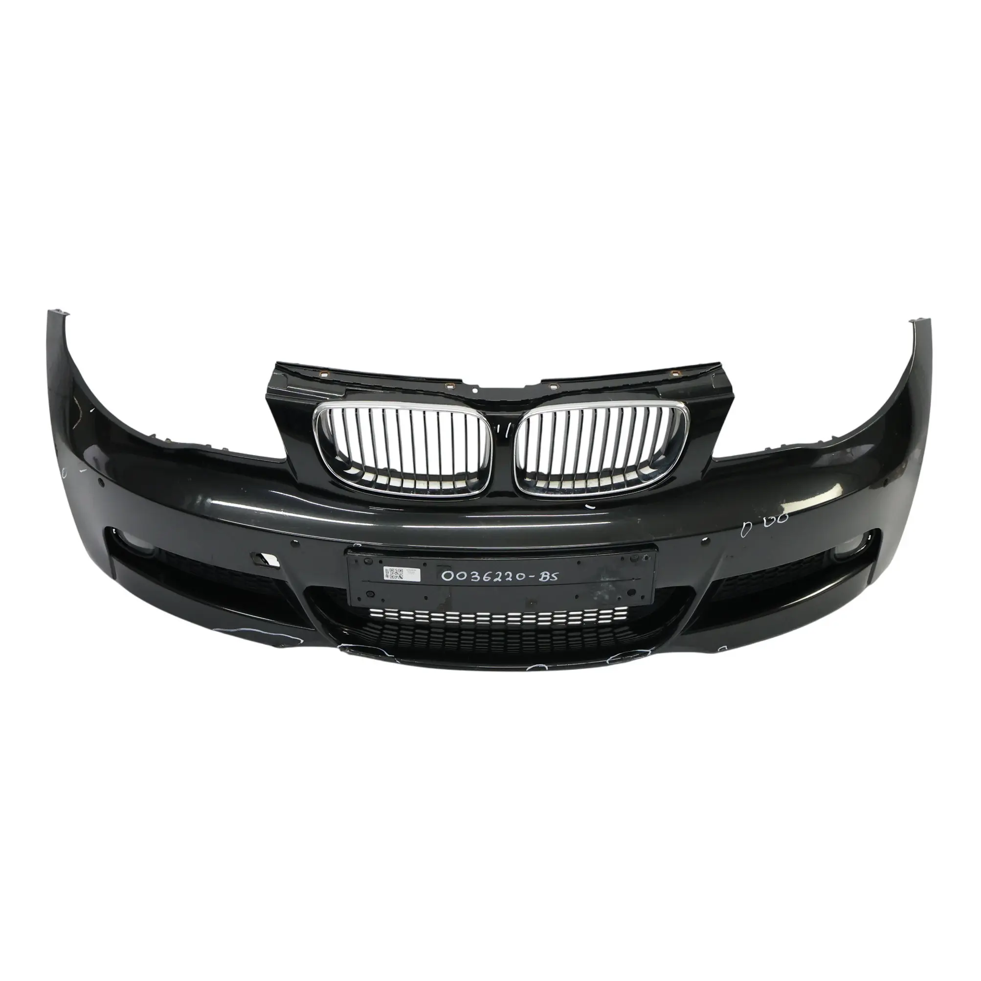 Front Bumper BMW E82 E88 M Sport PDC Trim Panel Black Sapphire Metallic 475