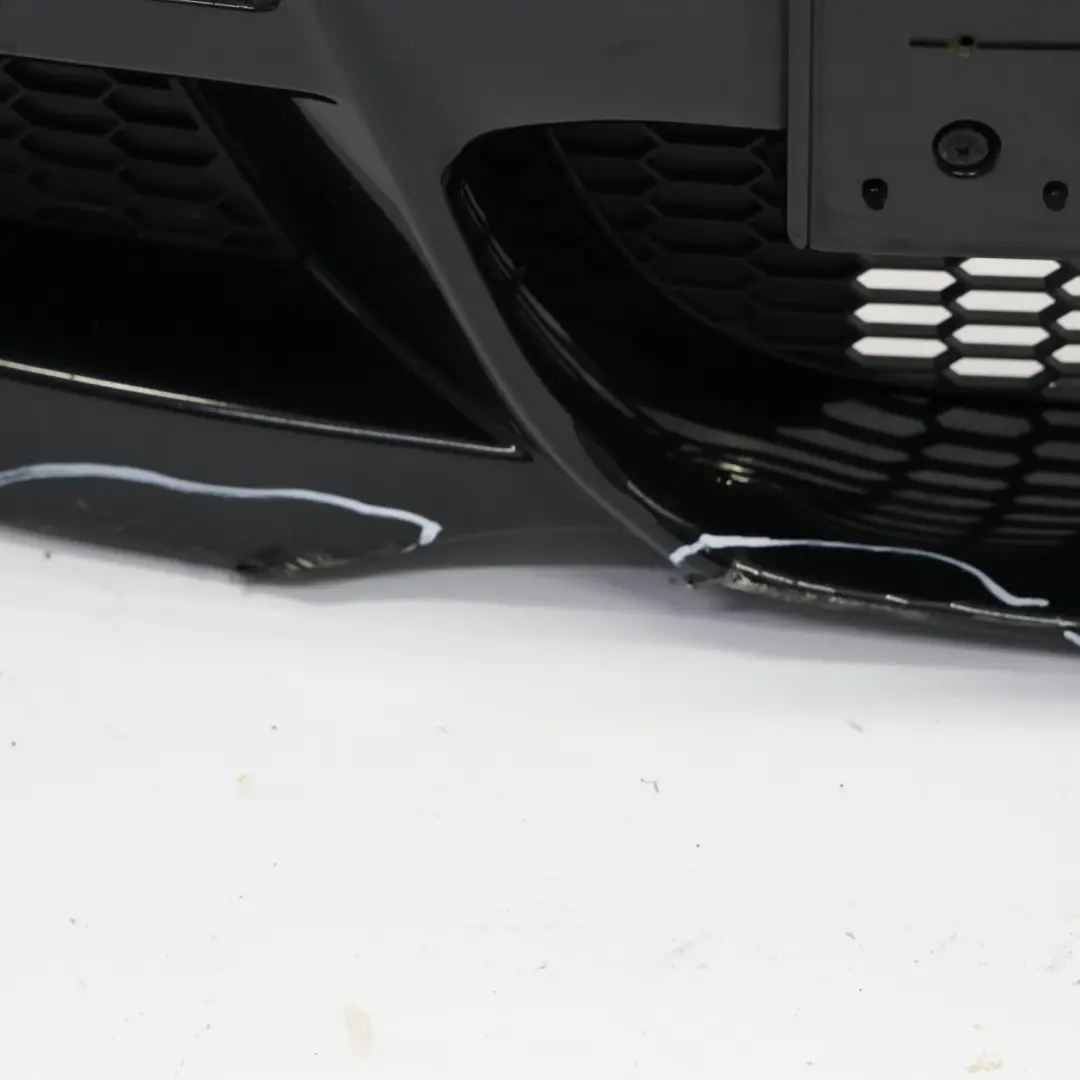  Front Bumper BMW E82 E88 M Sport PDC Trim Panel Black Sapphire Metallic 475 - SKU 0036220-BS - Part number 0036220