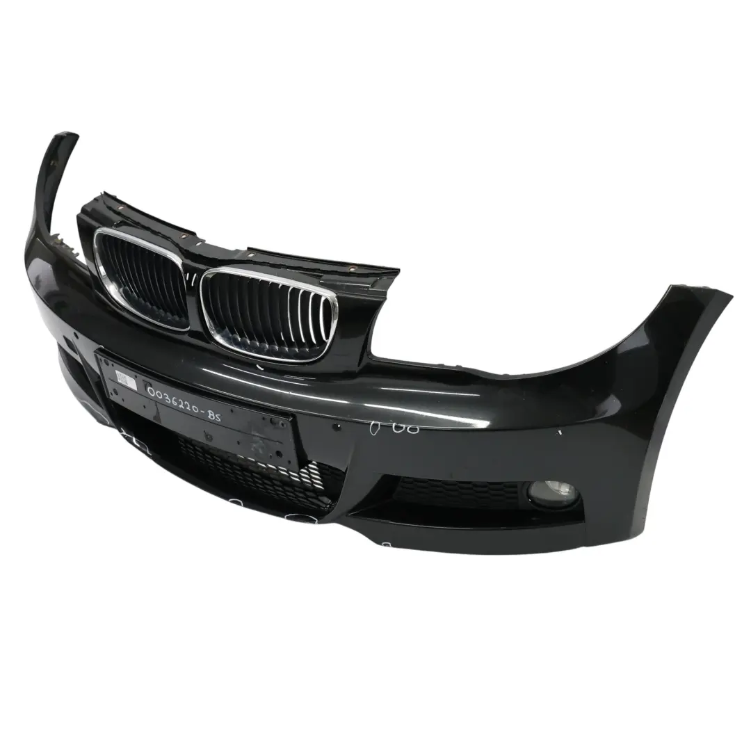  Front Bumper BMW E82 E88 M Sport PDC Trim Panel Black Sapphire Metallic 475 - SKU 0036220-BS - Part number 0036220