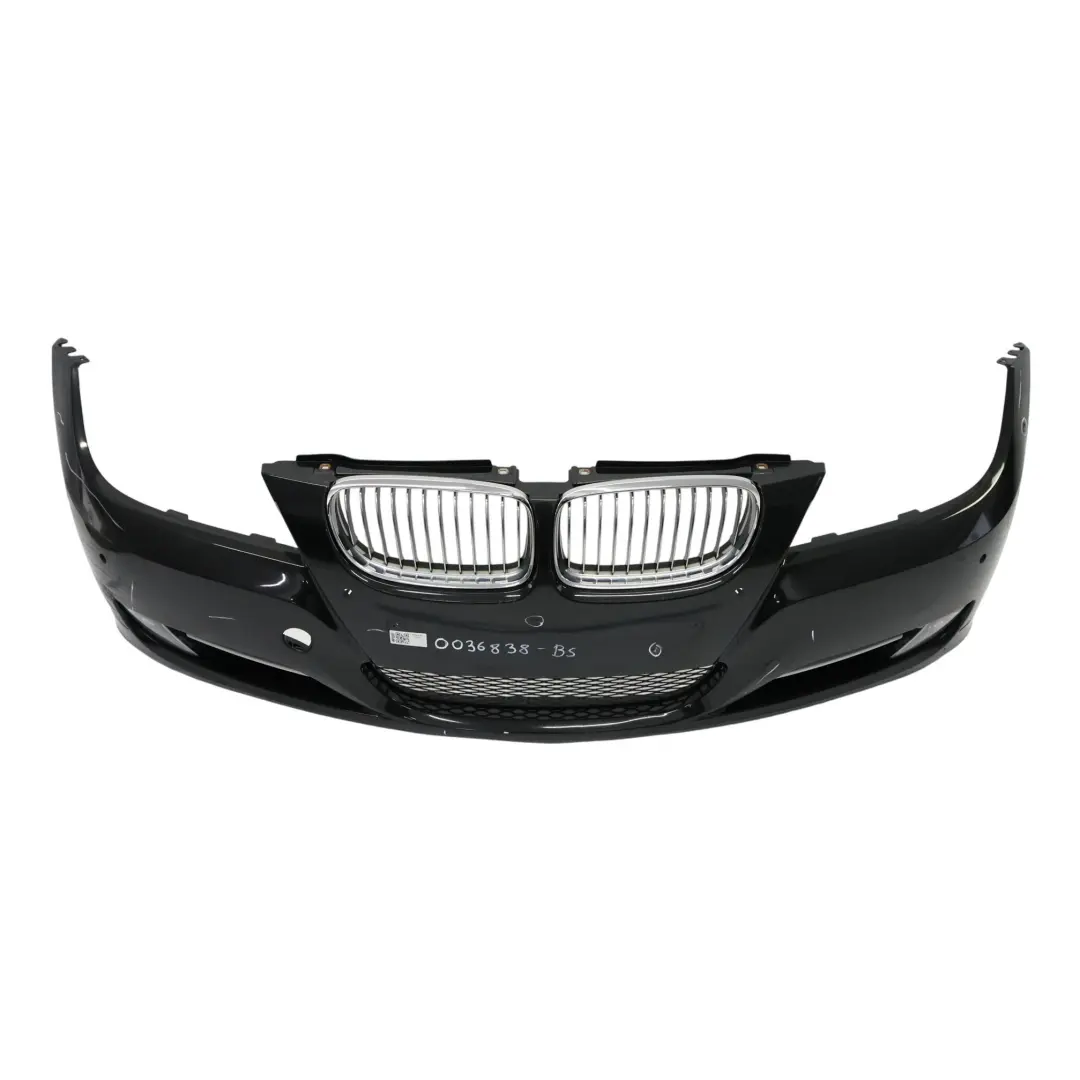BMW E90 E91 LCI Front Bumper Trim Panel Cover Black Sapphire Metallic - 475 - SKU 0036838-BS - Part number 0036838