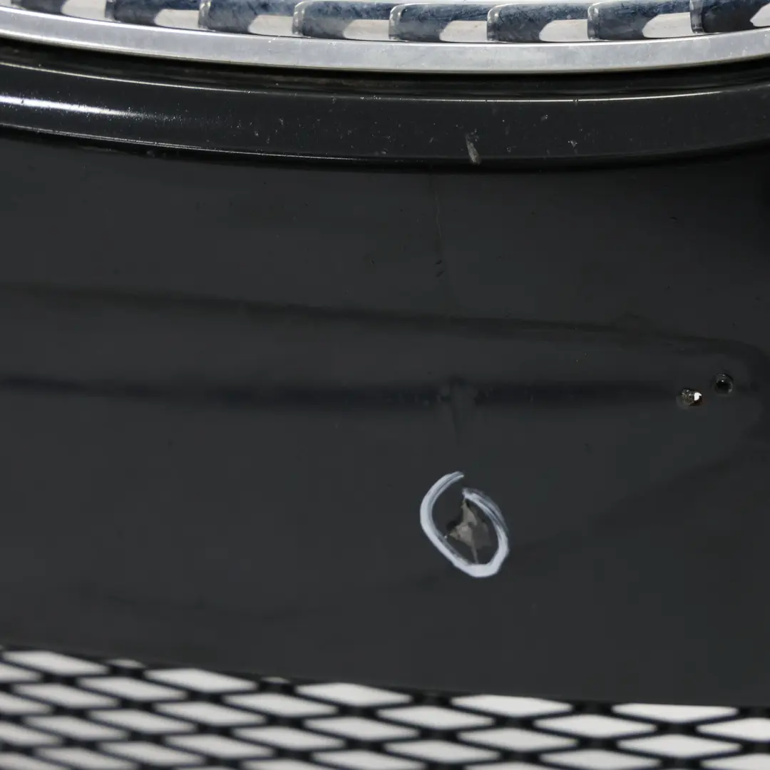 BMW E90 E91 LCI Front Bumper Trim Panel Cover Black Sapphire Metallic - 475 - SKU 0036838-BS - Part number 0036838