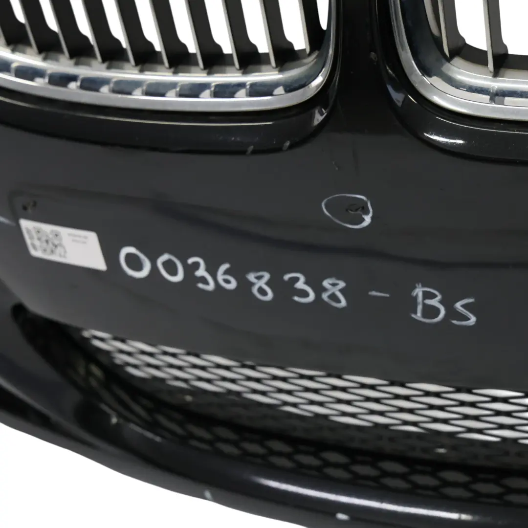 BMW E90 E91 LCI Front Bumper Trim Panel Cover Black Sapphire Metallic - 475 - SKU 0036838-BS - Part number 0036838