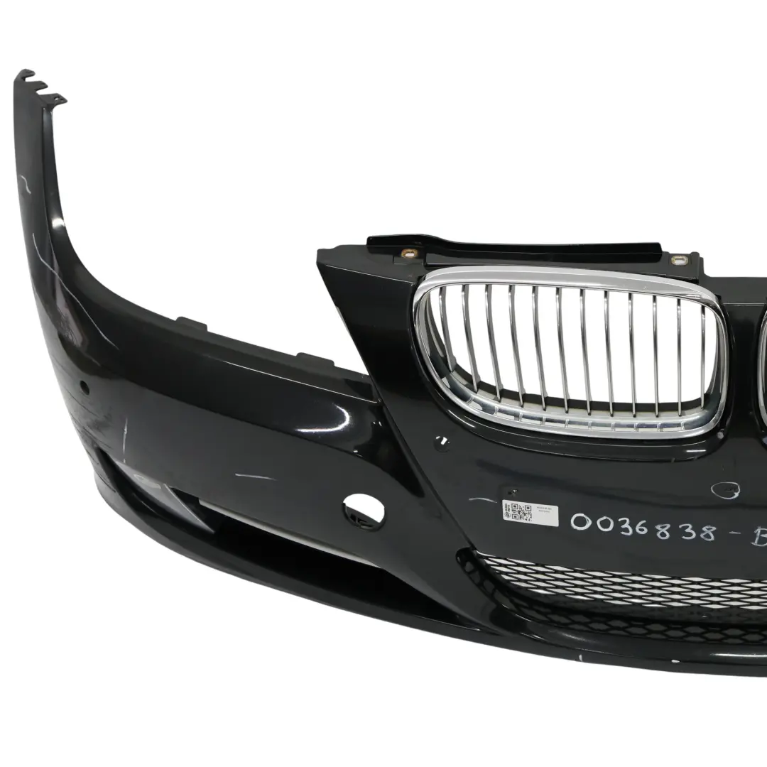 BMW E90 E91 LCI Front Bumper Trim Panel Cover Black Sapphire Metallic - 475 - SKU 0036838-BS - Part number 0036838