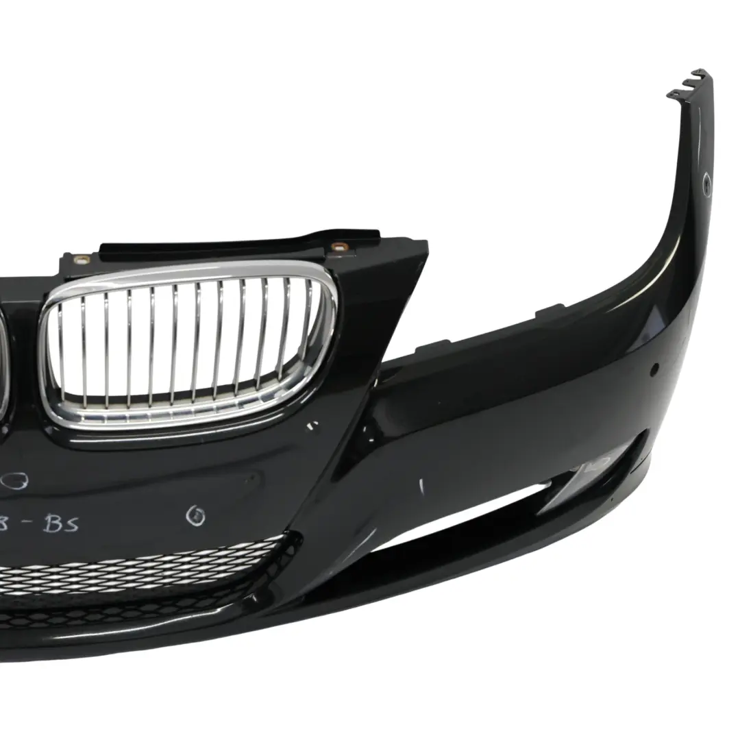 BMW E90 E91 LCI Front Bumper Trim Panel Cover Black Sapphire Metallic - 475 - SKU 0036838-BS - Part number 0036838