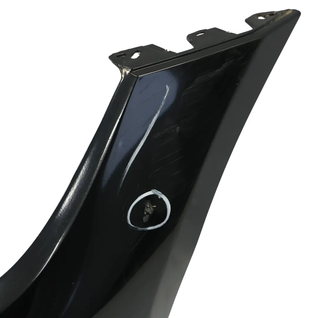 BMW E90 E91 LCI Front Bumper Trim Panel Cover Black Sapphire Metallic - 475 - SKU 0036838-BS - Part number 0036838
