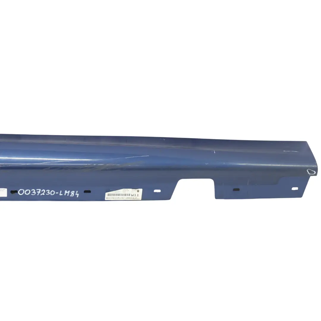 BMW E90 LCI Side Skirt M Sport Sill Strip Cover Right O/S Le Mans Blue - 381 - SKU 0037230-LMB4 - Part number 0037230