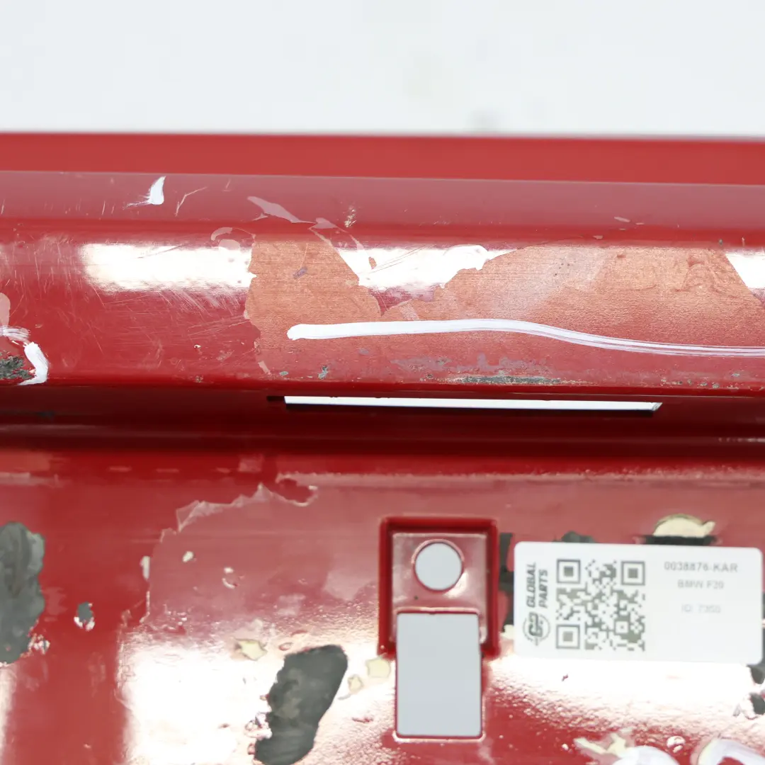Bumper BMW F20 F21 Trim Panel Cover Karmesinrot Crimson Red - A61 to Rear with Part number 0038876 Rear Bumper BMW F20 F21 Trim Panel Cover Karmesinrot Crimson Red - A61 - SKU 0038876-KAR - Part number 0038876