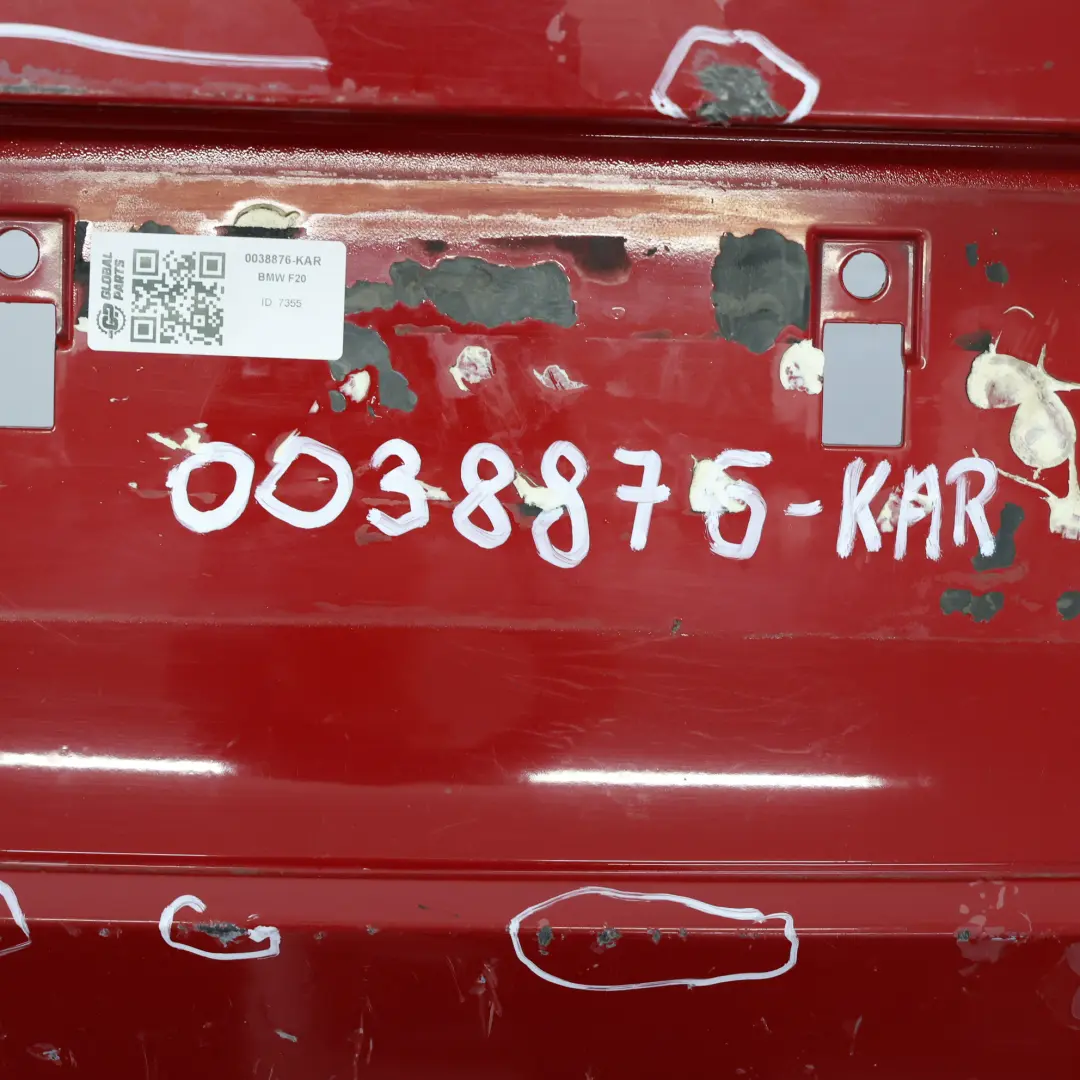 Bumper BMW F20 F21 Trim Panel Cover Karmesinrot Crimson Red - A61 to Rear with Part number 0038876 Rear Bumper BMW F20 F21 Trim Panel Cover Karmesinrot Crimson Red - A61 - SKU 0038876-KAR - Part number 0038876