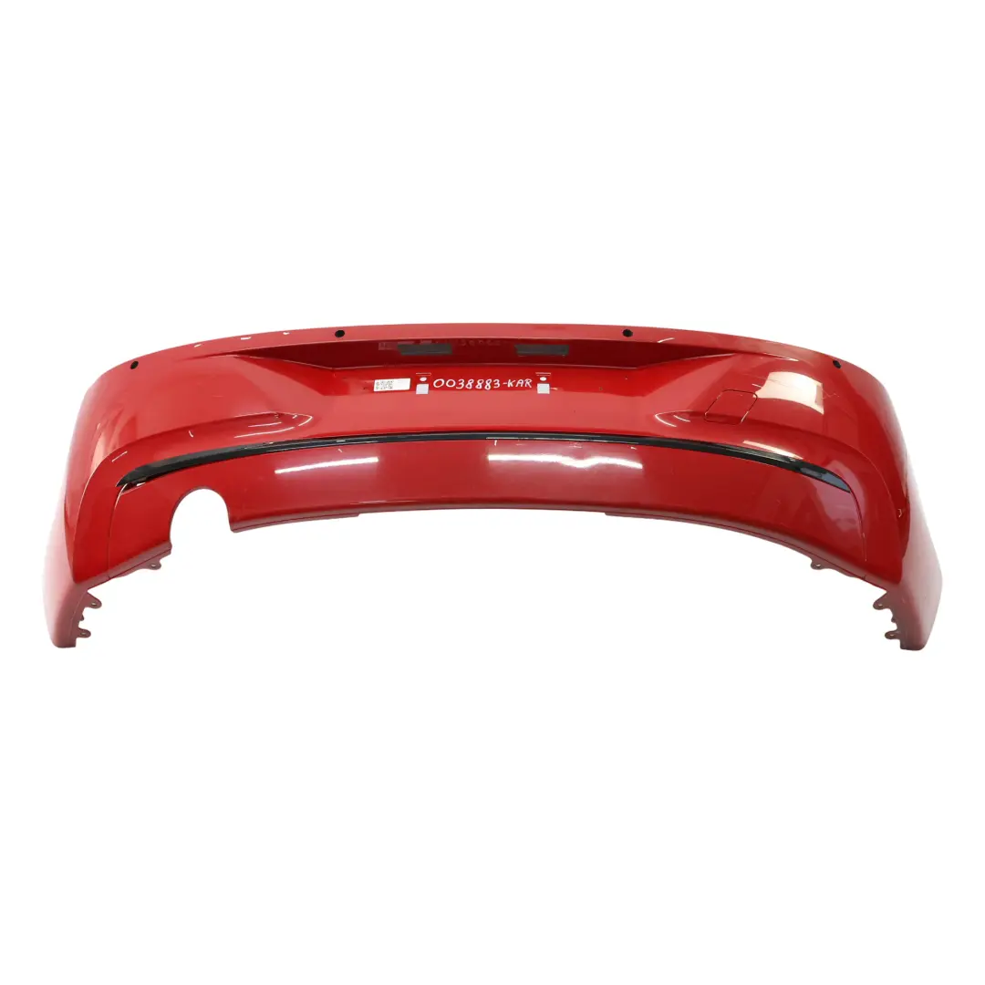 Bumper BMW F20 F21 Sport Line Trim Panel Karmesinrot Crimson Red - A61 to Rear with Part number 0038883 Rear Bumper BMW F20 F21 Sport Line Trim Panel Karmesinrot Crimson Red - A61 - SKU 0038883-KAR - Part number 0038883
