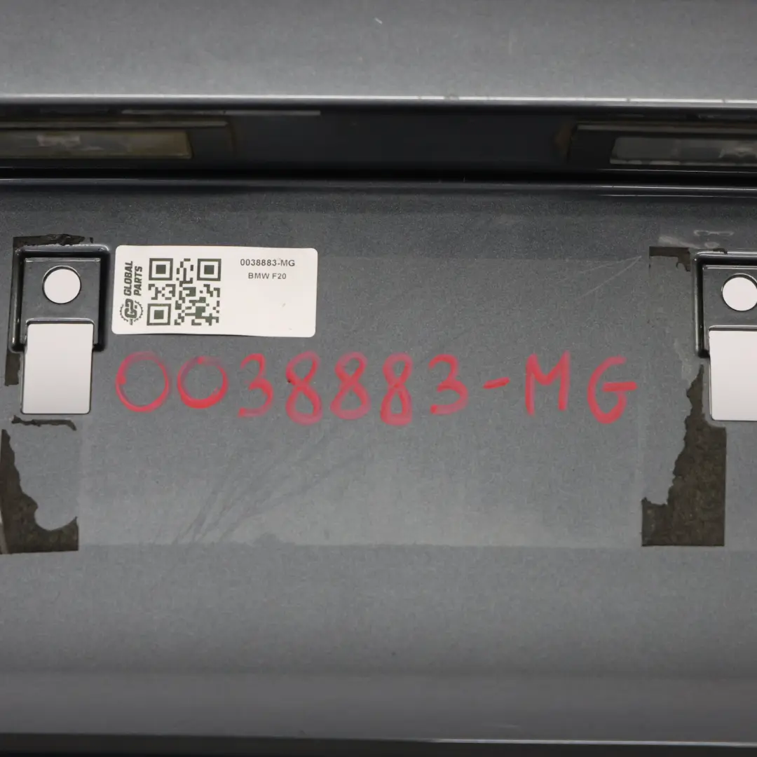 Bumper BMW F20 F21 Sport Line Trim Panel Mineralgrau Grey Metallic - B39 to Rear with Part number 0038883 Rear Bumper BMW F20 F21 Sport Line Trim Panel Mineralgrau Grey Metallic - B39 - SKU 0038883-MG - Part number 0038883