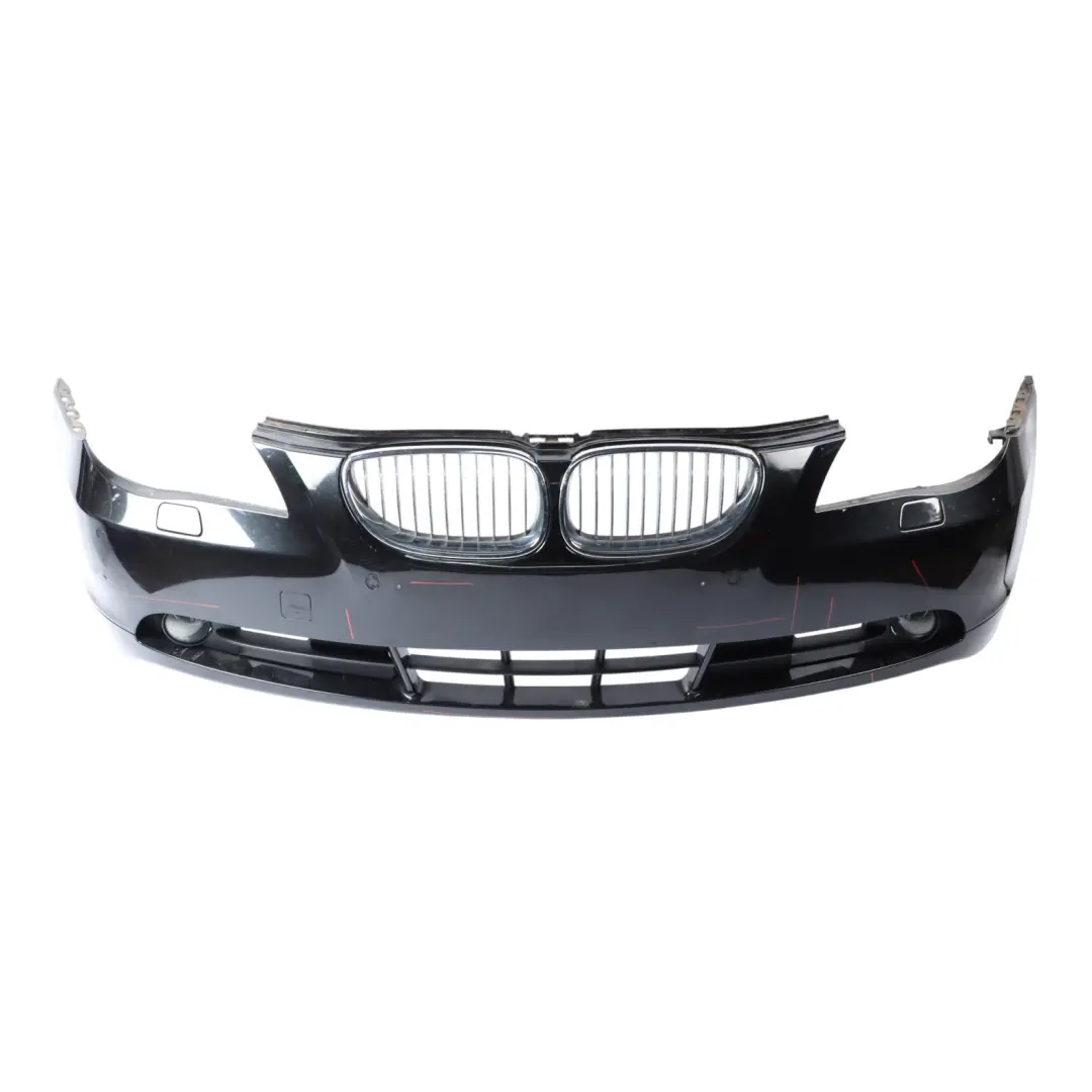 BMW E60 E61 Front Bumper Trim Panel Cover Black Sapphire Metallic - 475 - SKU 0149246-BS2 - Part number 0149246