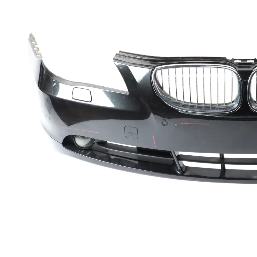 Front Bumper Trim Panel Cover Black Sapphire Metallic - 475 to BMW E60 E61 with Part number 0149246 BMW E60 E61 Front Bumper Trim Panel Cover Black Sapphire Metallic - 475 - SKU 0149246-BS2 - Part number 0149246