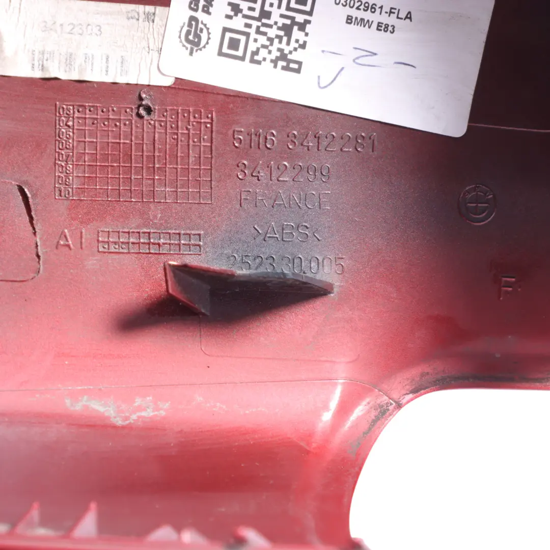 Wing Mirror Cover Cap Casing Left N/S Flamenco Red - 470 3412281 to BMW X3 E83 with Part number 0302961 BMW X3 E83 Wing Mirror Cover Cap Casing Left N/S Flamenco Red - 470 3412281 - SKU 0302961-FLA - Part number 0302961