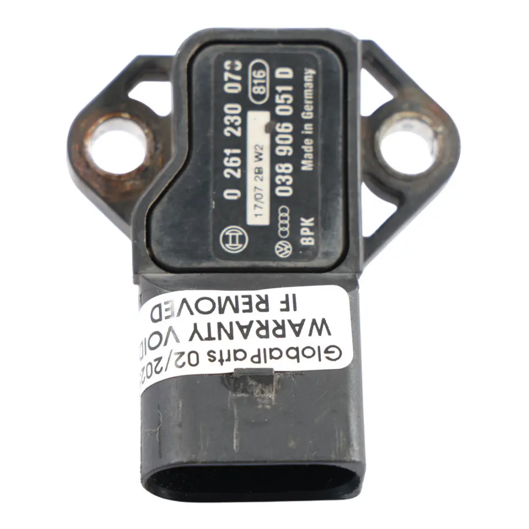 8N Volkswagen Mk5 MAP Ladedruck Sensor für Audi A3 8P TT mit Teilenummer 038906051D Audi A3 8P TT 8N Volkswagen Mk5 MAP Ladedruck Sensor - SKU 038906051D - Teilenummer 038906051D