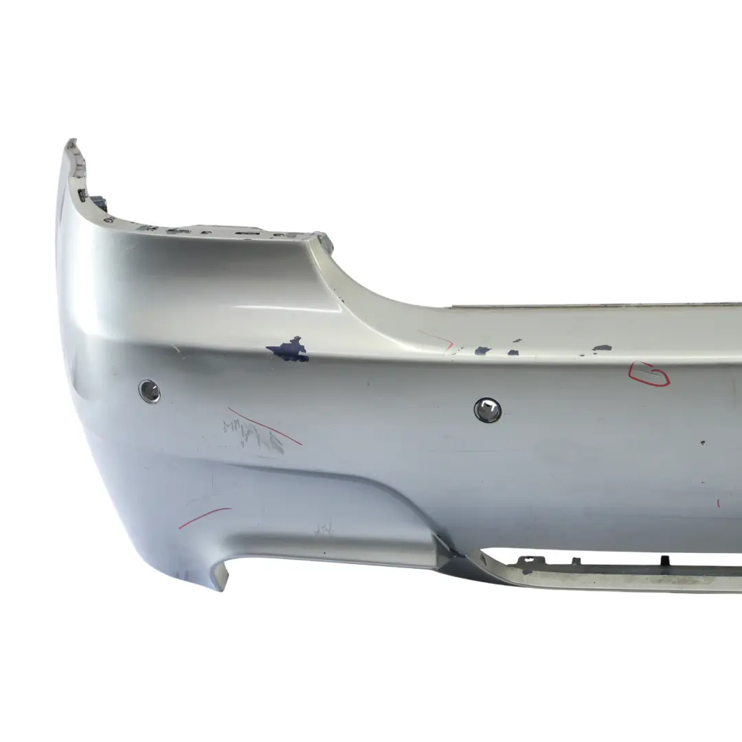 BMW E60 M5 Rear Bumper Complete Panel PDC Silbergrau Grey Metallic - A08 - SKU 0391958-SBG - Part number 0391958