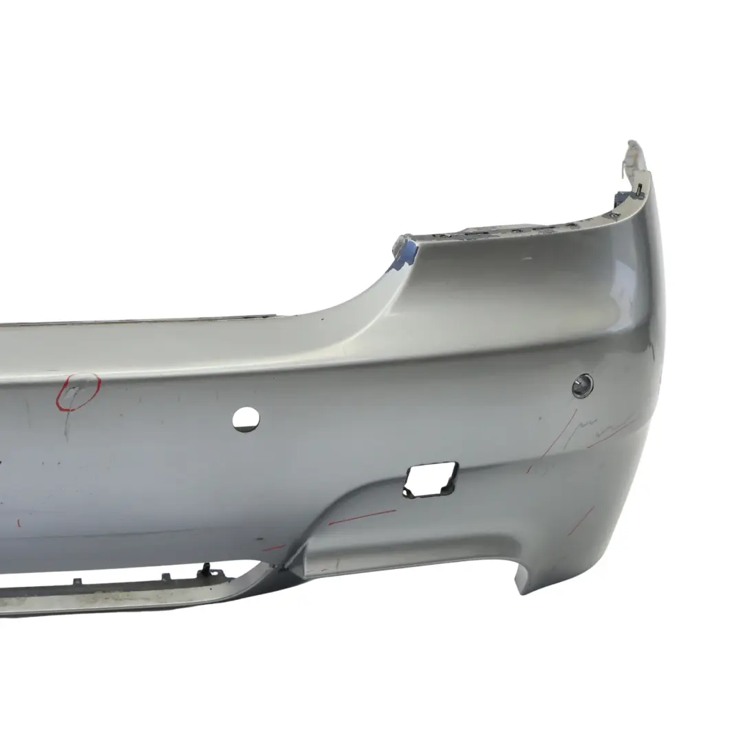 BMW E60 M5 Rear Bumper Complete Panel PDC Silbergrau Grey Metallic - A08 - SKU 0391958-SBG - Part number 0391958