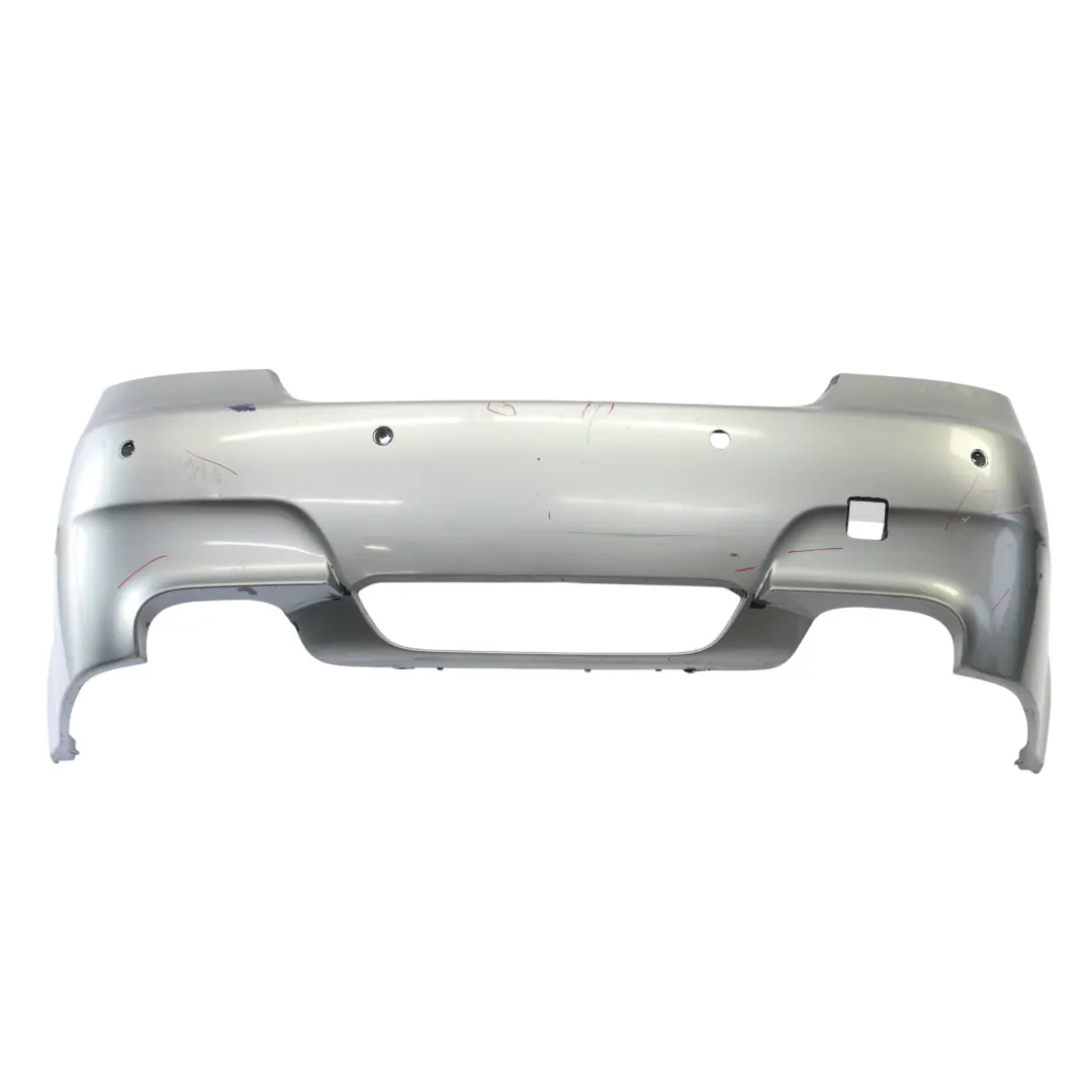 Bumper Complete Panel PDC Silbergrau Grey Metallic - A08 to BMW E60 M5 Rear with Part number 0391958 BMW E60 M5 Rear Bumper Complete Panel PDC Silbergrau Grey Metallic - A08 - SKU 0391958-SBG - Part number 0391958