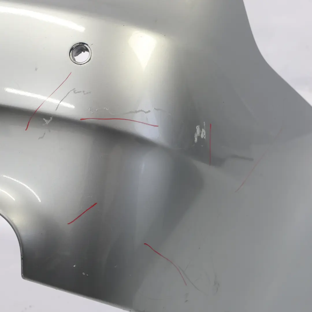 BMW E60 M5 Rear Bumper Complete Panel PDC Silbergrau Grey Metallic - A08 - SKU 0391958-SBG - Part number 0391958
