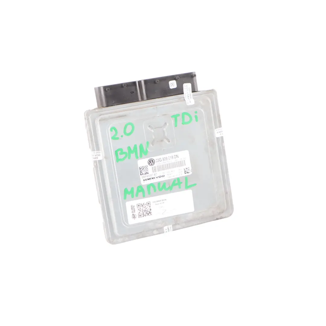 Audi A3 8P 2.0 TDI 170HP BMN Engine Control Module Unit ECU Manual - SKU 03G906018DN - Part number 03G906018DN