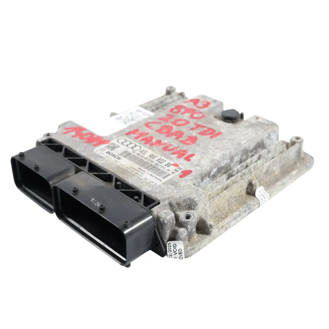 Audi A3 8P 2.0 TDI CBAB 140HP Motore ECU Kit Chiave + Accensione - SKU 03L906022BQ-1 - Numero di parte 03L906022BQ