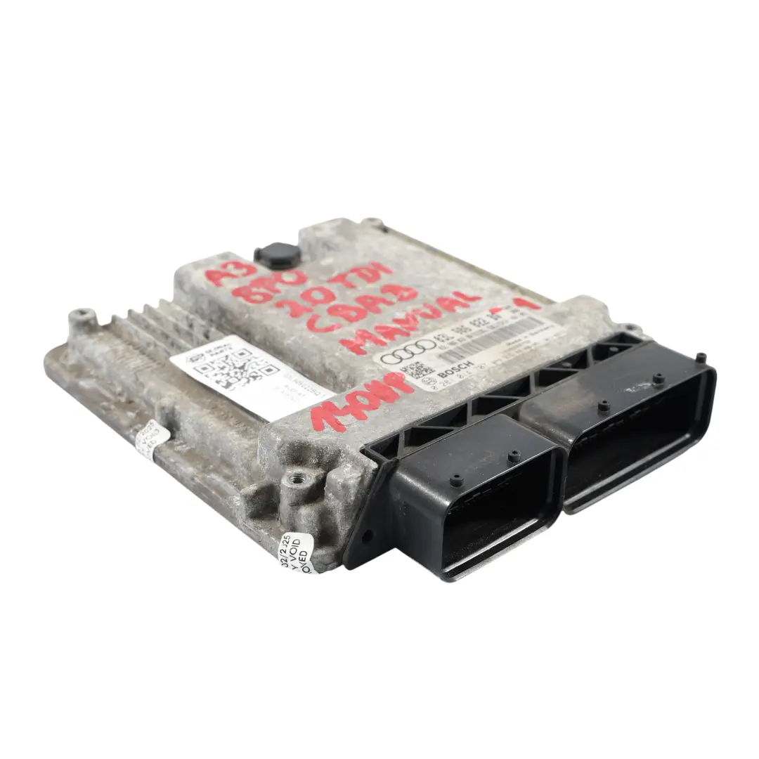 Audi A3 8P 2.0 TDI CBAB 140HP Motore ECU Kit Chiave + Accensione - SKU 03L906022BQ-1 - Numero di parte 03L906022BQ