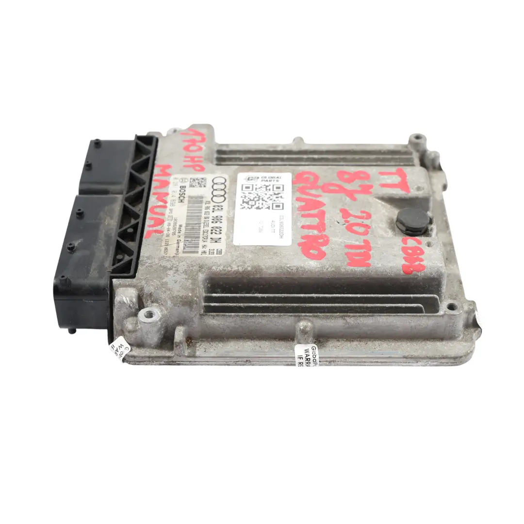 CBBB Quattro Module Moteur ECU Manuel pour Audi TT 8J 2.0 TDI 170 CV à propos du numéro de pièce 03L906022DH Audi TT 8J 2.0 TDI 170 CV CBBB Quattro Module Moteur ECU Manuel - SKU 03L906022DH - Numéro de pièce 03L906022DH
