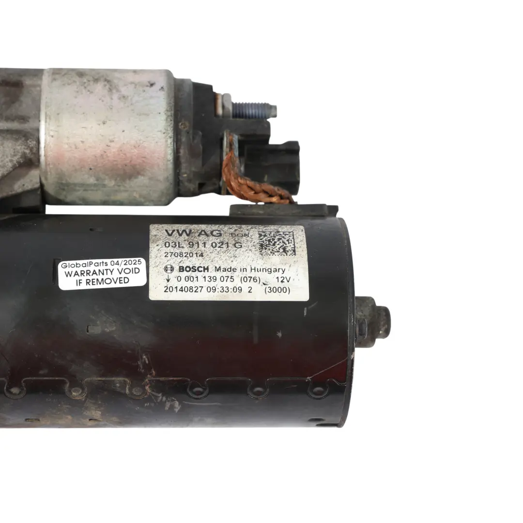 Starter Motor Audi A4 B8 A5 8T Engine Motor Actuator Diesel Bosch - SKU 03L911021G - Part number 03L911021G