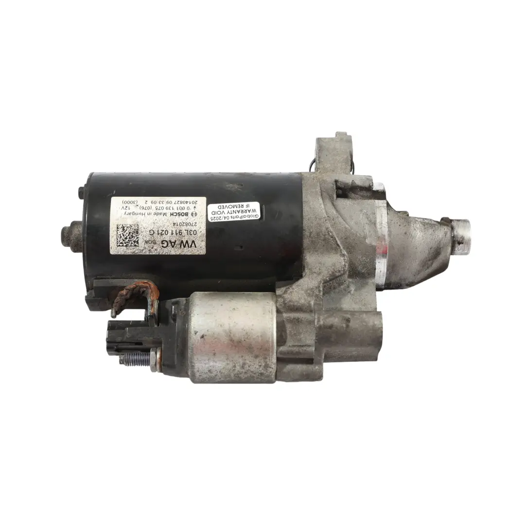  Starter Motor Audi A4 B8 A5 8T Engine Motor Actuator Diesel Bosch - SKU 03L911021G - Part number 03L911021G