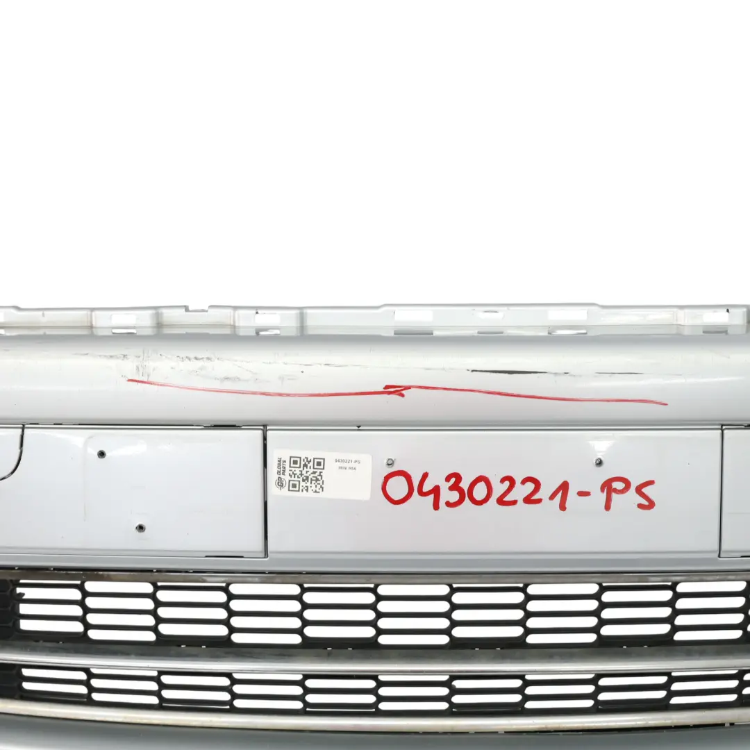  Front Bumper Mini R55 R56 Complete Trim Panel Pure Silver Metallic - 900 - SKU 0430221-PS - Part number 0430221