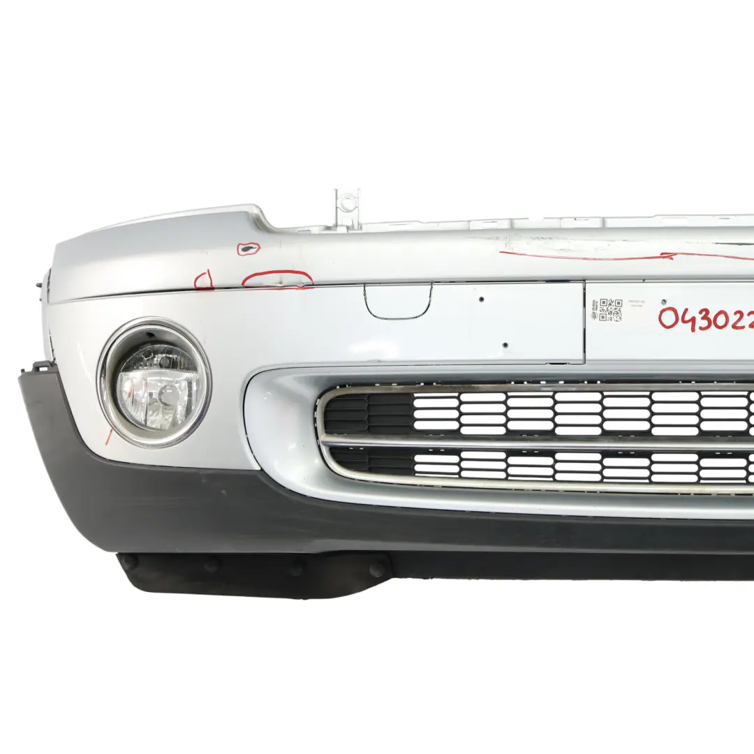  Front Bumper Mini R55 R56 Complete Trim Panel Pure Silver Metallic - 900 - SKU 0430221-PS - Part number 0430221